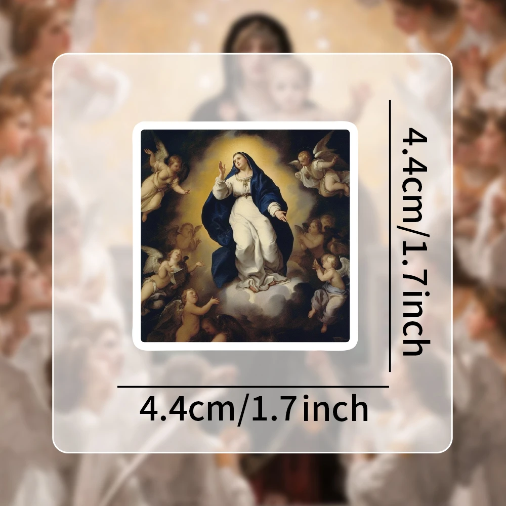 54 Divine Christian Virgin Mary Stickers Vintage Religious Art Vinyl Decals Laptop Journal Prayer Book Ideal Christian Aesthetic