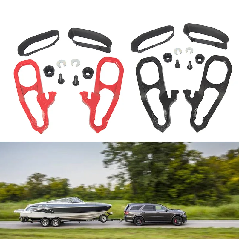 

Artudatech Front Black Tow Hooks Left & Right with Mopar 82215268AB for 2019 2020 Ram 1500 Car Accessories