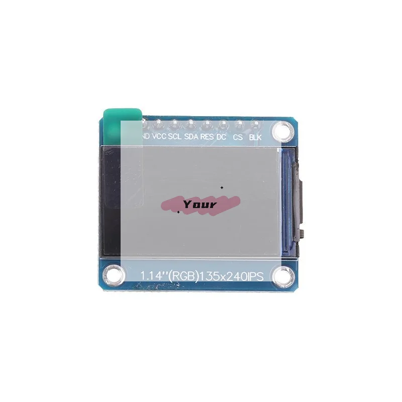 

1.14 Inch SPI Serial Port 135x240 Touchscreen IPS TFT Display ST7789 135x240 SPI 8-Pin 65K Color LCD Screen For Arduino