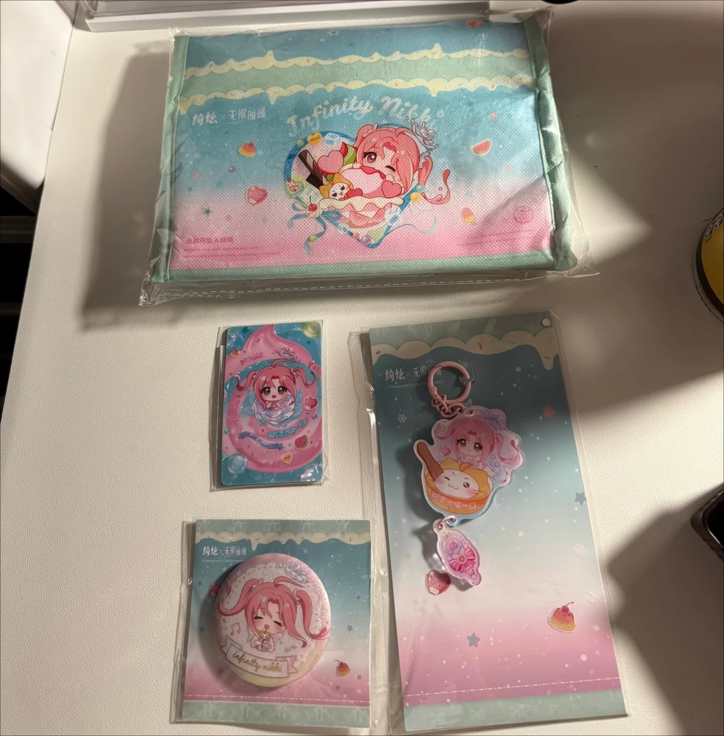 [Official Collaboration] Infinity Nikki X Qixuan 2026 NEW Collab Pendant Card Badge Thermal Bag in Stock view 5