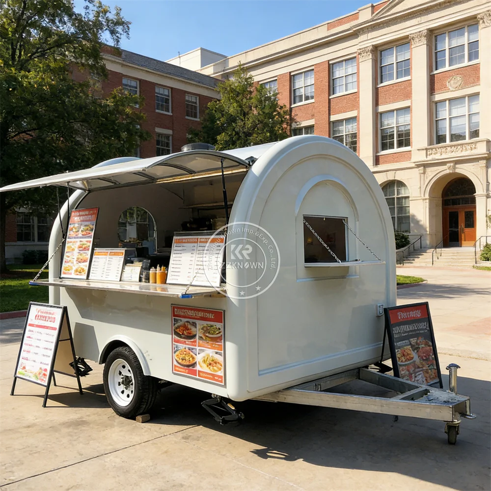 

Mobile Fully Equipments Kitchen Fast Coffee Shop Pizza Deep Fry Food Trailer Hot Dog Trailer Custom Coffee Food Truck for Sale