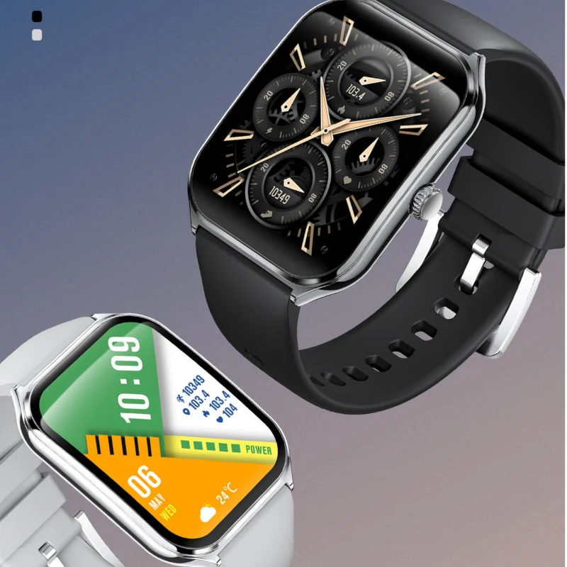 New Ultra Thin Smart Watch Fashion Women/Men HD Pixel Display Blue Tooth Call Sports Fitness Heart Rate Bracelet