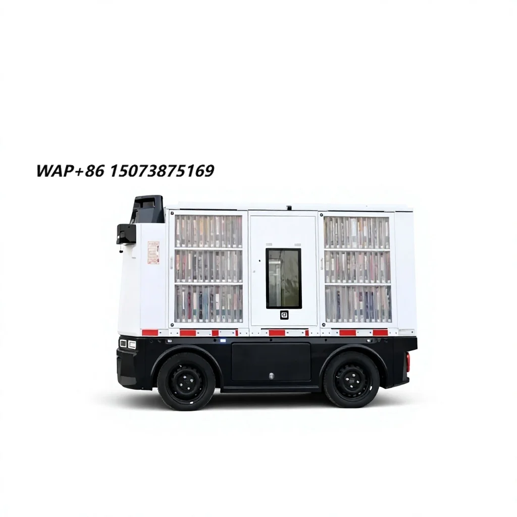 AMR Robot for Libraries-Autonomous Book Moving & Transport Vehicle for Smart Library Logistics & Material Handling