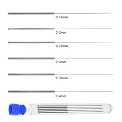 10pcs Stainless Steel Nozzle Cleaning Needles Tool 0.15mm 0.2mm 0.25mm 0.3mm 0.35mm 0.4mm Drill For V6 Nozzle 3D Printers Parts