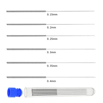 10pcs 스테인레스 스틸 노즐 청소 바늘 도구 V6 노즐 3D 프린터 부품에 대 한 0.15mm 0.2mm 0.25mm 0.3mm 0.35mm 0.4mm 드릴