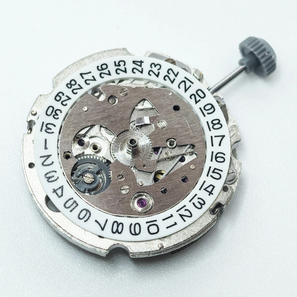 Movimento Orologio Miyota 6M55 Al Quarzo, Made In Japan, 3 Lancette Con Data A Ore 3