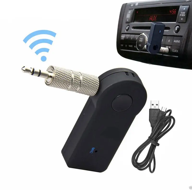 

Car Wireless Adapter 3.5 Car Transmitter Receiver Converter Adapter Portable Hands-Free Car Kits Aux Connector Wireless Audio