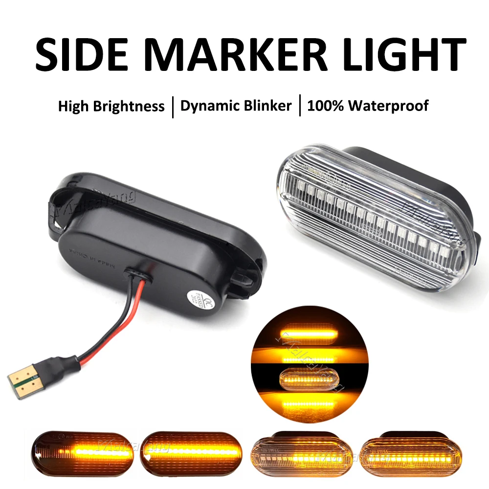 Side Fender Marker LED Dynamic Turn Signal Light Indicator Blinker For Ford C-Max Fiesta MK6 Focus MK2 Fusion Galaxy