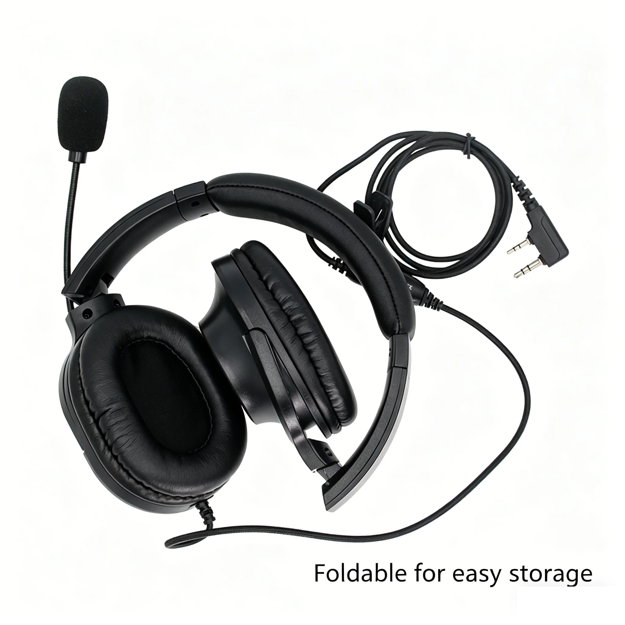 UV-5R Over-ear headphones Headset Walkie Talkie For Baofeng BF-888S UV-82 WOUXUN Headphone Noise Reduction K Type Two Way Radio view 6
