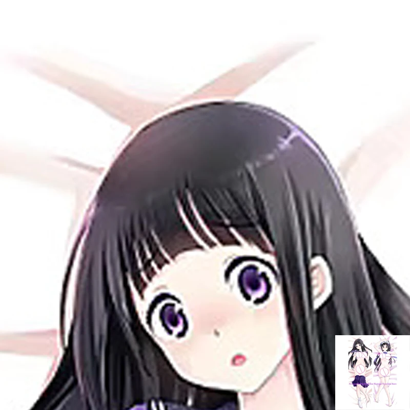 

Anime Dakimakura Pillow Case Chitanda Eru Sexy and Busty Beautiful Girl Double-Sided Halloween Decoration