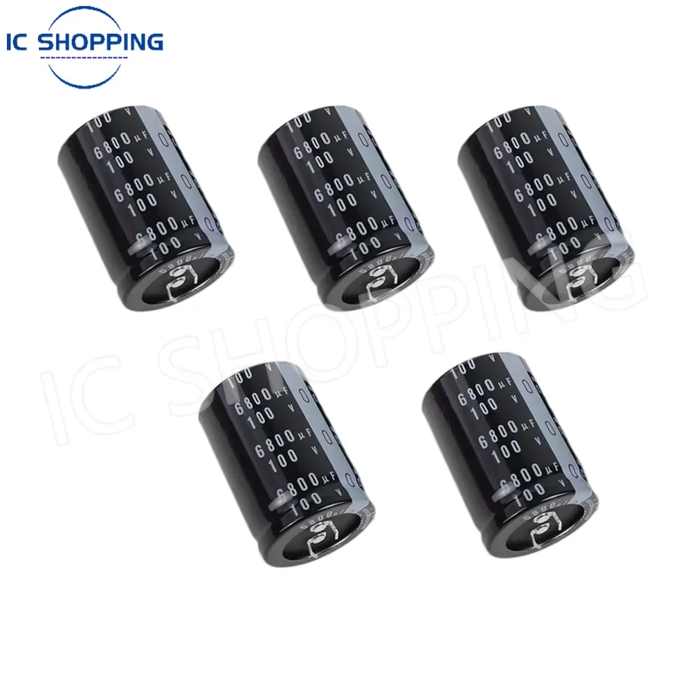 

5pcs 10pcs 6800uF 100V 6800MFD 100WV 100V6800UF 35*50mm Aluminum Electrolytic Capacitor