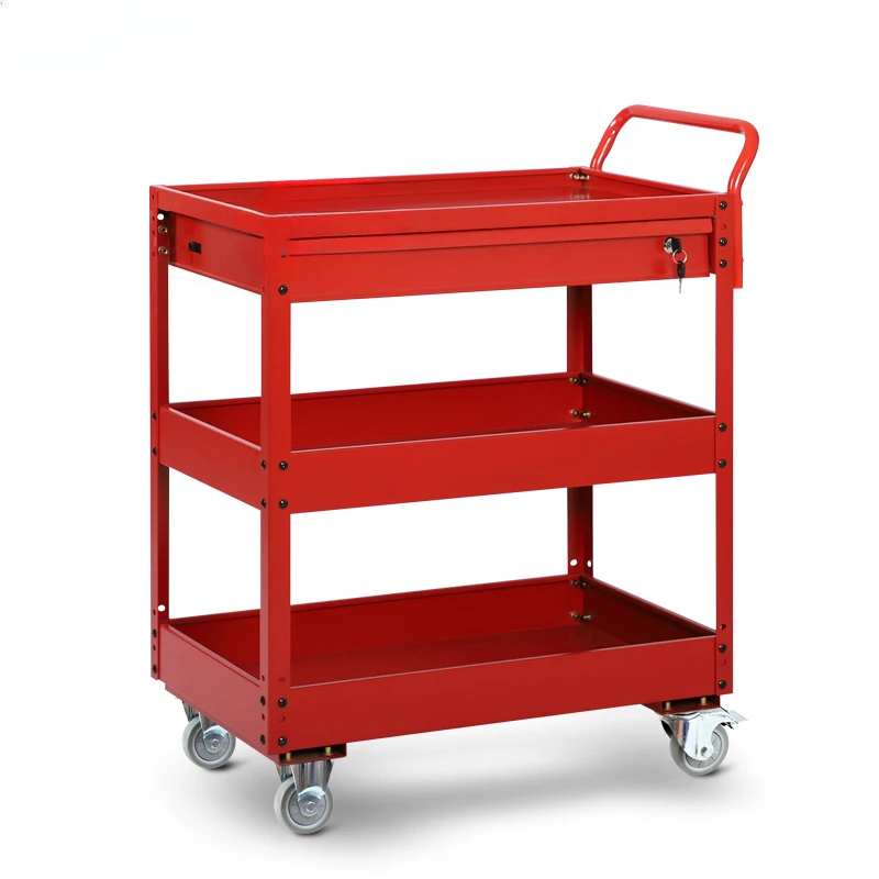 Automotive repair tool truck, three-layer handling, multifunctional tool cabinet, parts truck, mobile tool rack