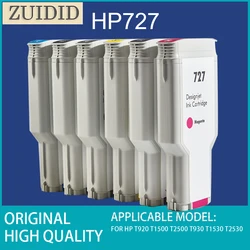 Atrament kartridż do HP 727 kompatybilny dla HP DesignJet T920 T930 T1500 T1530 T2500 T2530 pełna DesignJet pojemnik z tuszem