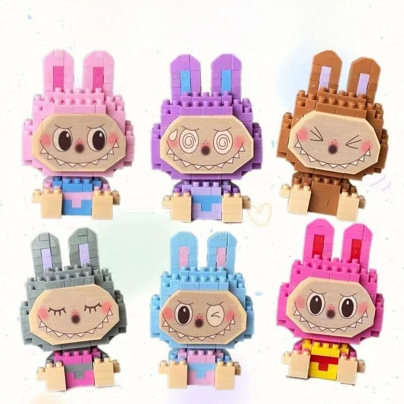 

New Popular Colorful Doll Anime DIY Small Particle Assembled Building Blocks Children's Educational Toy For Kids Christmas Gift