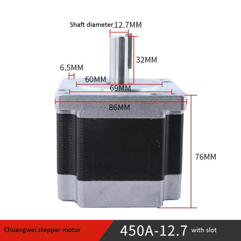 

Nema 34 Stepper Motor 86x86x76mm 2 Phase High Torque 8.5NM 4a 4 Wires Stepper Motor For Cnc Router Engraving Milling Machine
