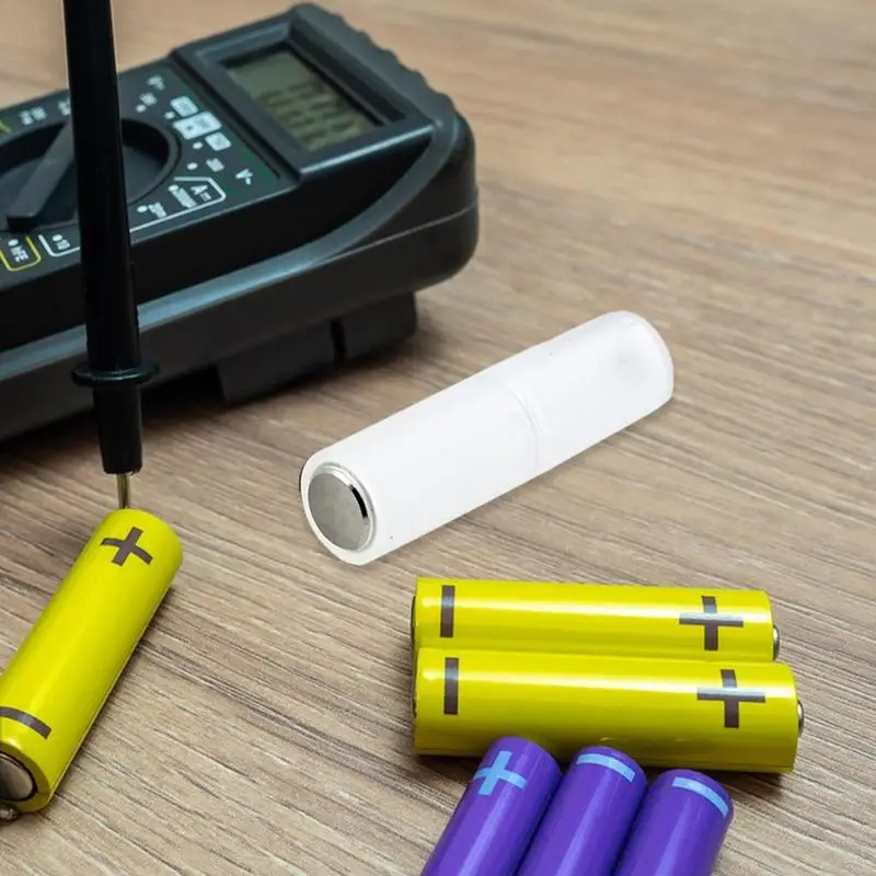 1 шт., адаптер-конвертер для батарей, размер адаптера для батарей типа AAA в AA, держатель-адаптер, чехол, полупрозрачный держатель для хранения батарей