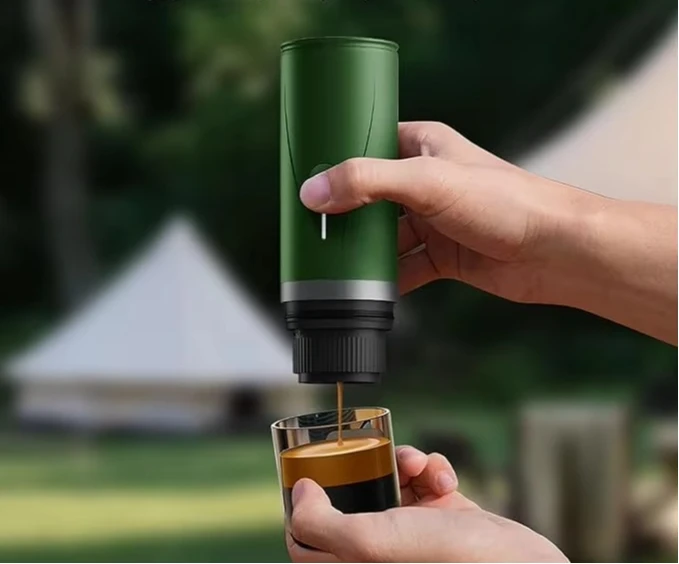 3in 1 Fast Self Heating Rechargeable Outdoor Camping NS Ground Portable Espresso Machine Travel Coffee Maker