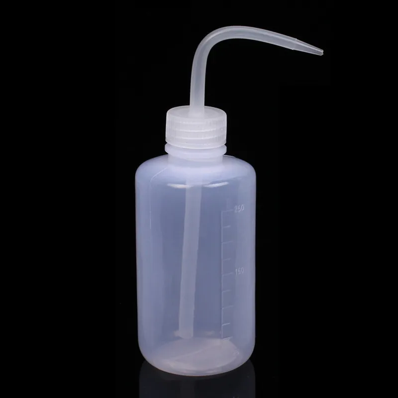 500ml Myjnia Czysta przezroczysta biała plastikowa butelka laboratoryjna do wyciskania Przezroczysty pojemnik Butelka laboratoryjna Materiały