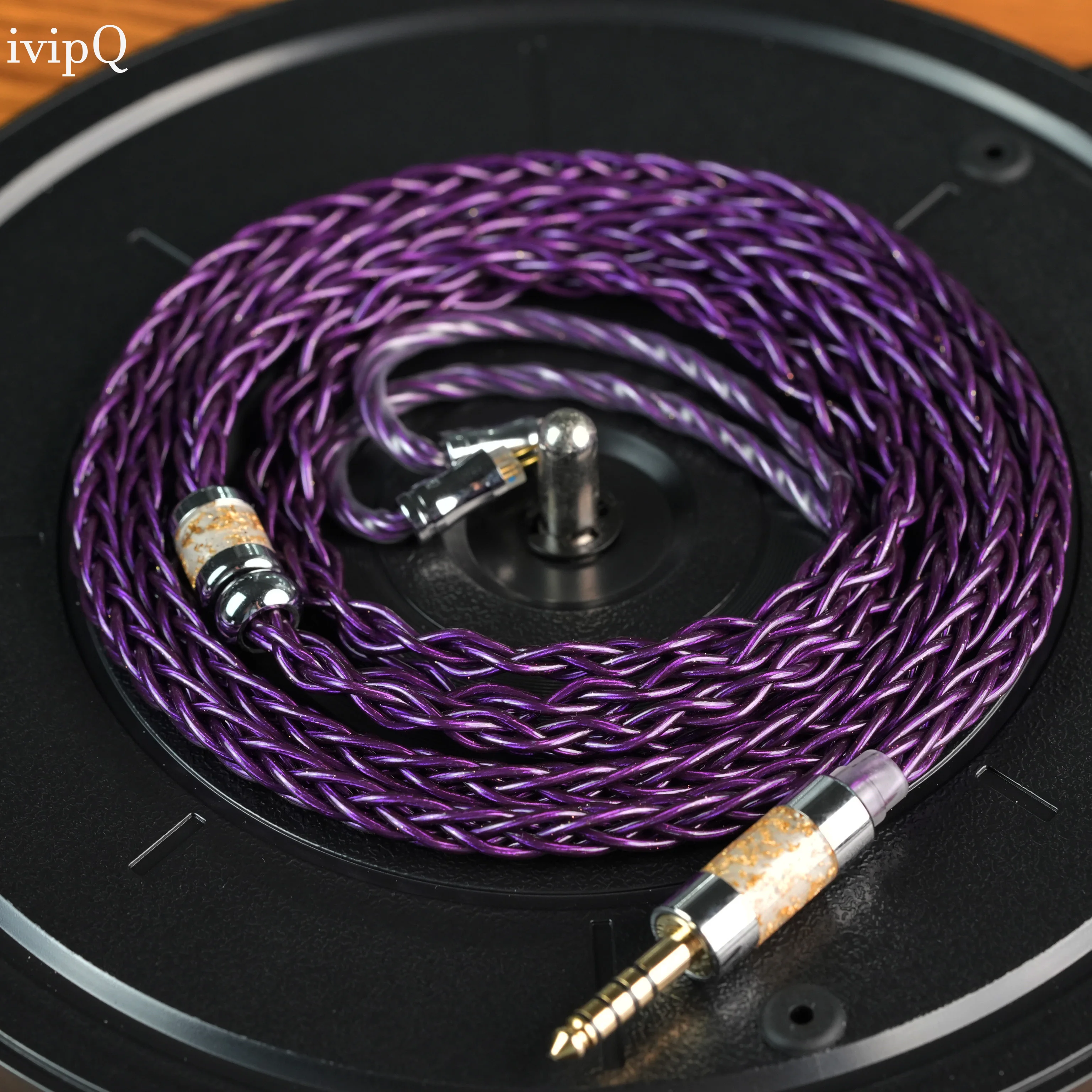 IvipQ-A19 Audiokabel-Upgrade-Kabel, Doppelnadel, integriertes MMCX, kompatibel mit IE900 QDC 2,5 mm, 3,5 mm, 4,4 mm Kopfhörerbuchse – Detail 5