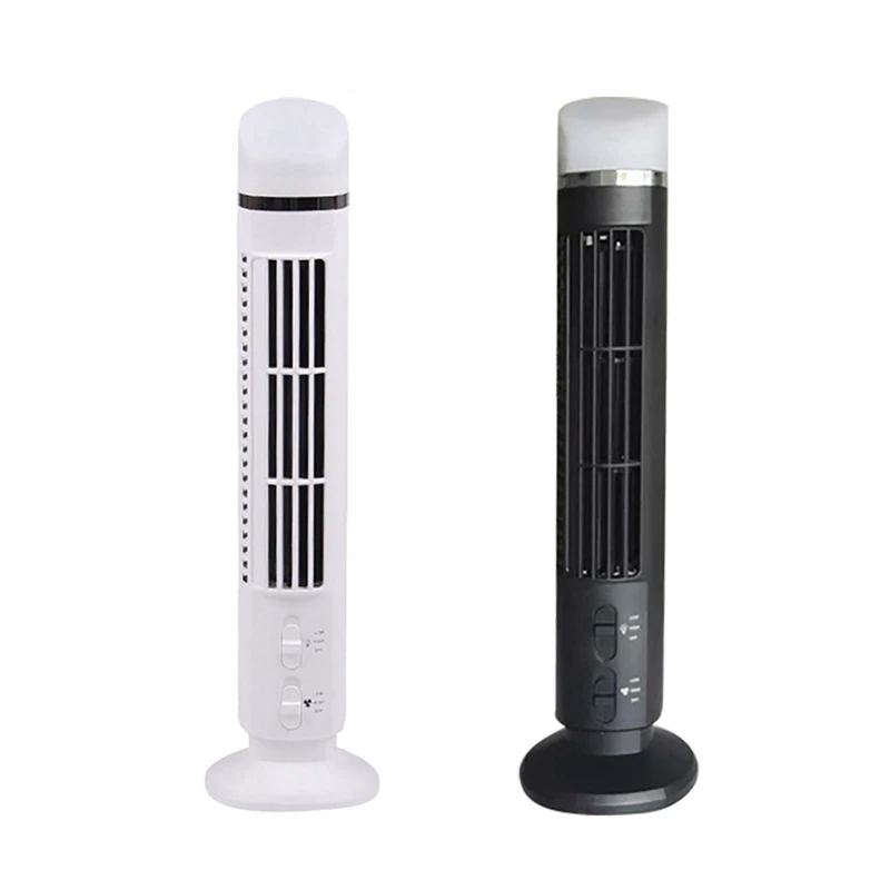 

Portable Air Cooler Fan,Streamlined Tower Fan With LED,Powerful Wind,Space-Saving, Bladeless Design, USB Interface