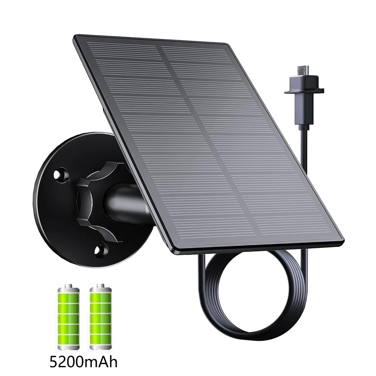 Solar Panel For Blink Camera ,Outdoor Solar Panel With Battery Compatible with Blink XT XT2 Camera, Waterproof Plug, 9.8ft Cable