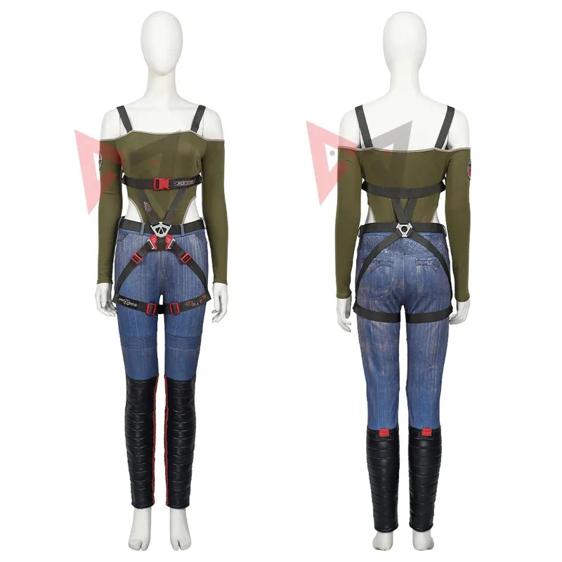 CyNew juego Panam Palmer Punk Cosplay disfraz camisa pantalones abrigo cinturones botas para elegir conjunto elegante hecho a medida