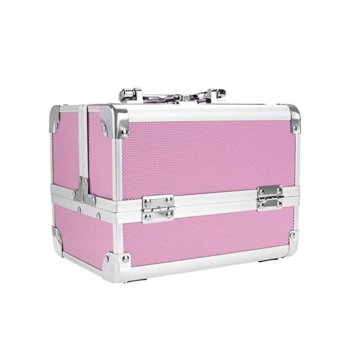 Portable Aluminum Cosmetic Storage Case Beauty Salon Embroidery Toolbox Nail Art Artist Portable Cosmetic Case