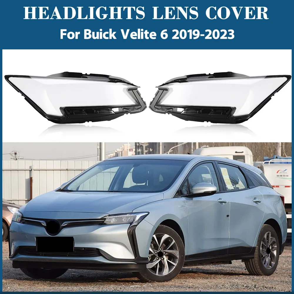 

For Buick Velite 6 2019 2020 2021 2022 Headlamp Lamp Shell Headlight Cover Transparent Lampshade Plexiglass Replace Lens