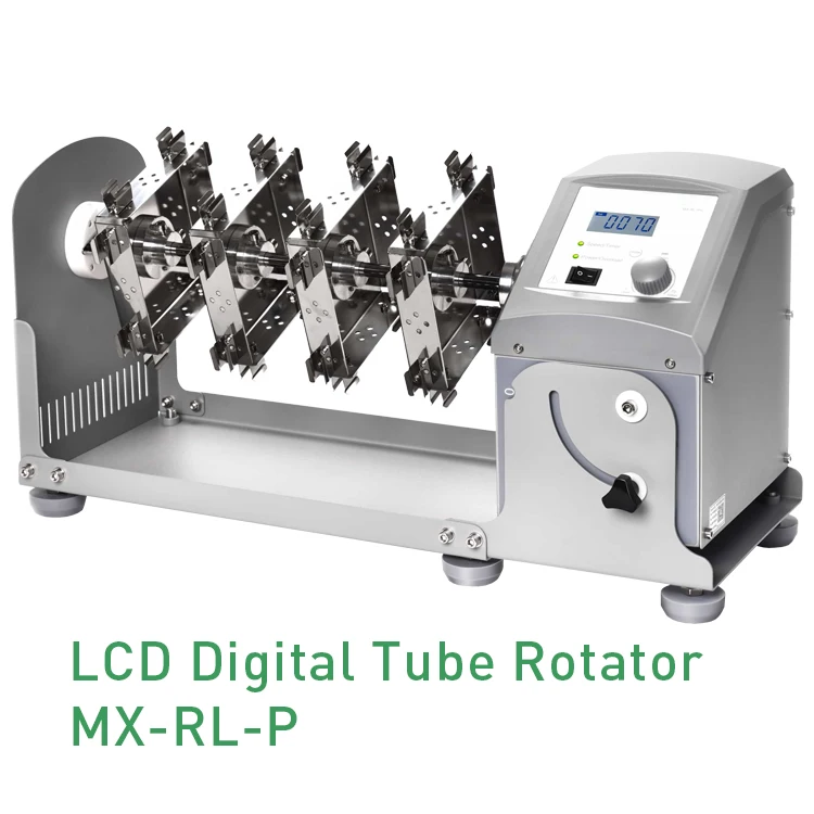 Laboratory Medical Plastic Rolling Mixing Adjustable Speed Brushless DC Motor LCD Digital Tube Rotator Mixer