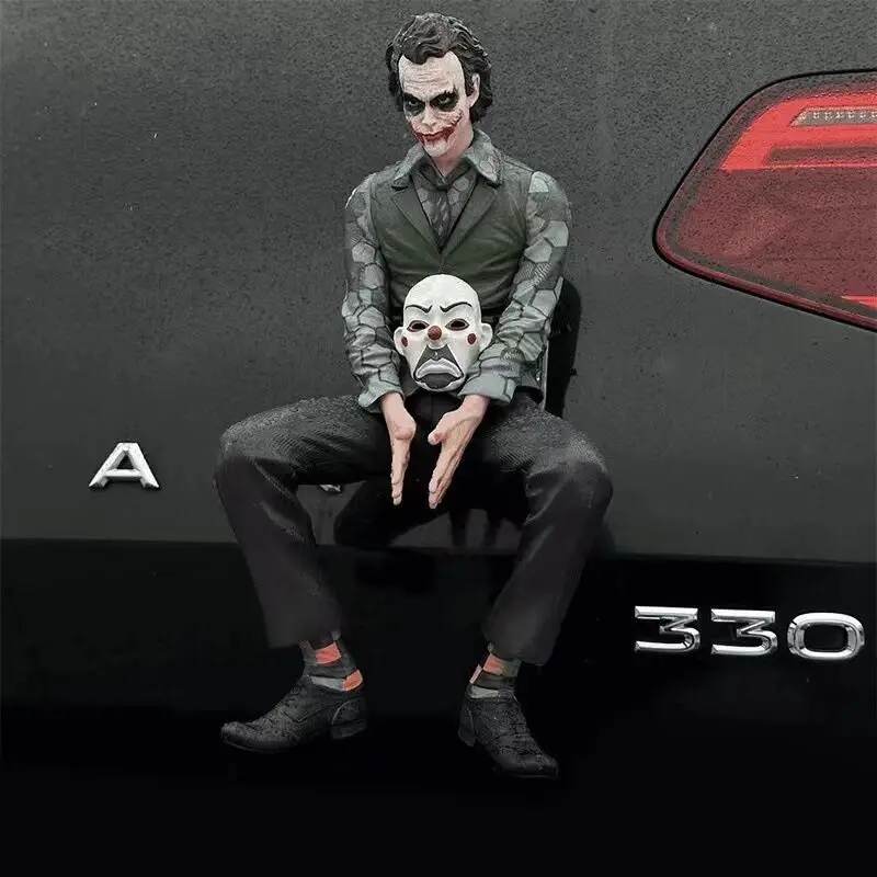 24cm Detective Comics Suicide Squad Joker Harleen Quinzel Supervillain accesorios traseros de coche modelo de Pvc figuras de acción regalos Juguetes