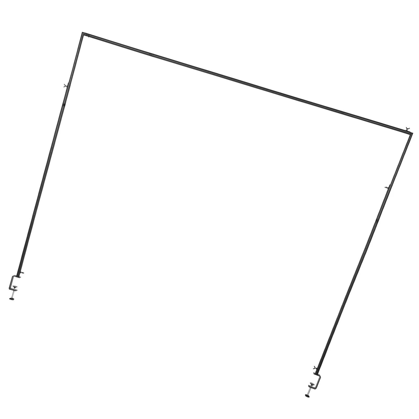 

Over The Table Rod Holder with Clamp for Desk Storage Organizer Adjustable Length Desktop Arch Stand for Purse Hanger and Work