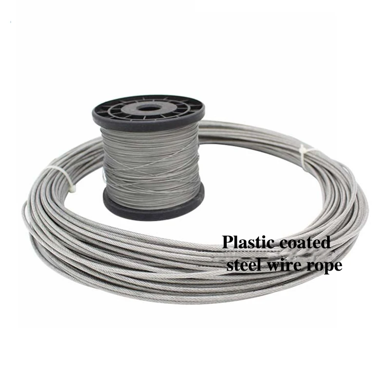 304 Stainless Steel Coated Steel Wire Rope Soft And Fine Hanging Drawing Wire Rope Hanging Rope Pulling Rope Drying Clothes Rope