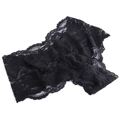 Men's Sexy Lace Sissy Low Waisted Lingerie Panties Briefs Underwear Shorts Nightclub Stage Erotic Seamless Mens Briefs Shorts