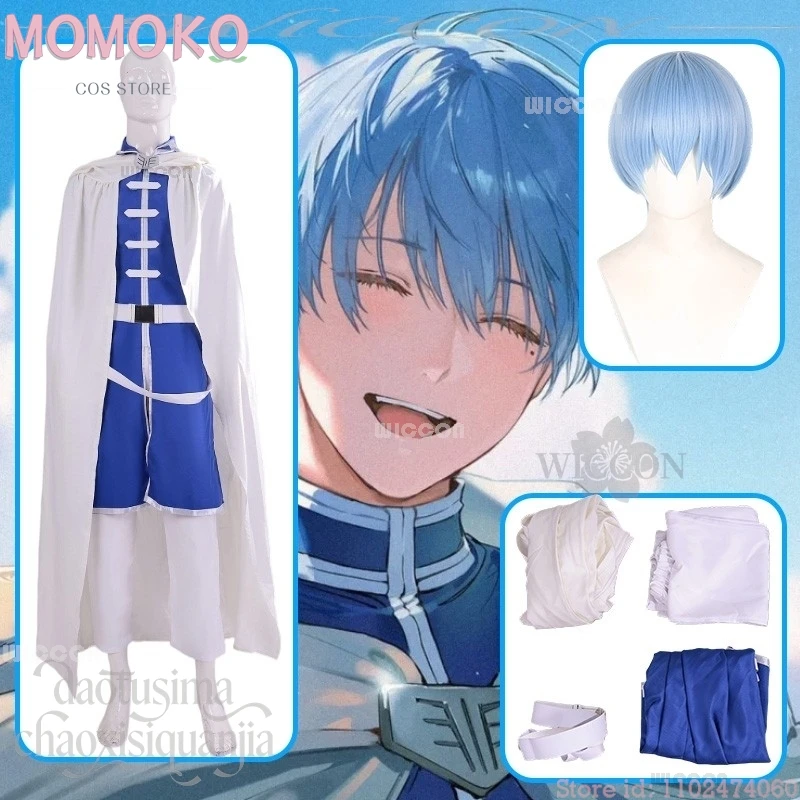 

Anime Adults Frieren: Beyond Journey's End Cosplay Himmel sexy costumes White Long Cape Blue Uniform Accessories
