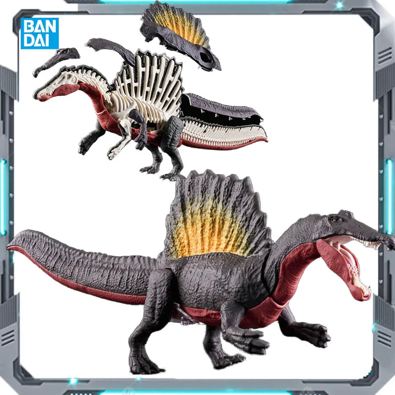 Bandai Genuine  Plannosaurus Spinosaurus Anime Action Figure PVC Assembly Model Toys For Gift Unisex