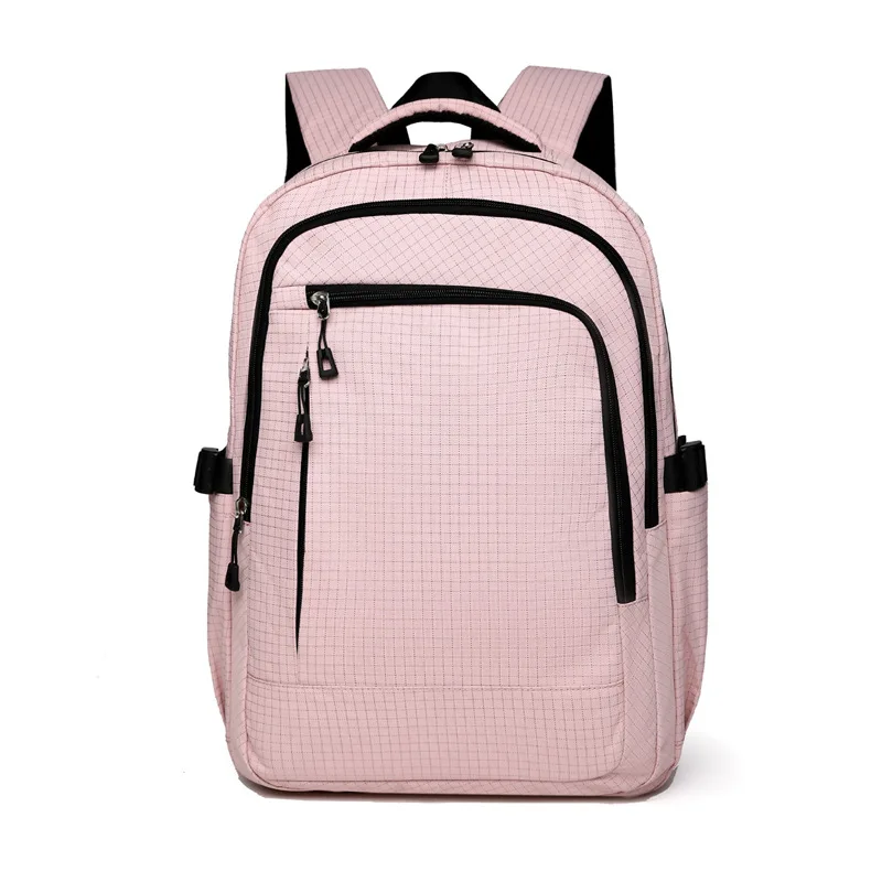 

Couple's checkered backpack School bag Student large capacity unisex commuting fashionable Korean version versatile back pack