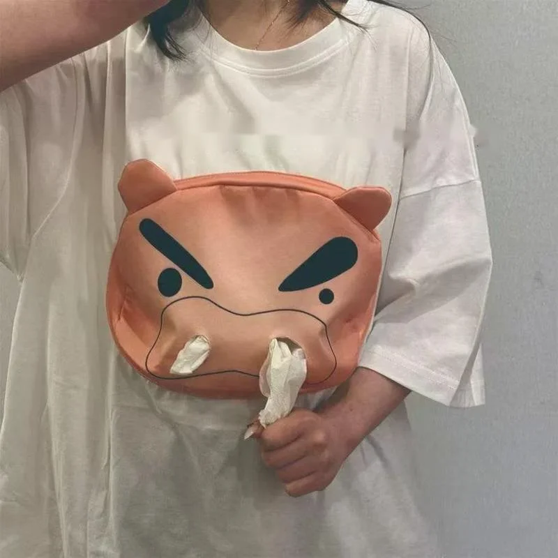 3D Cartoon Drawstring Clothes Tissue Tops & Tees T-shirt Adult Child Japan Korea Funny Carry Paper You Summer O-neck Top Tee New