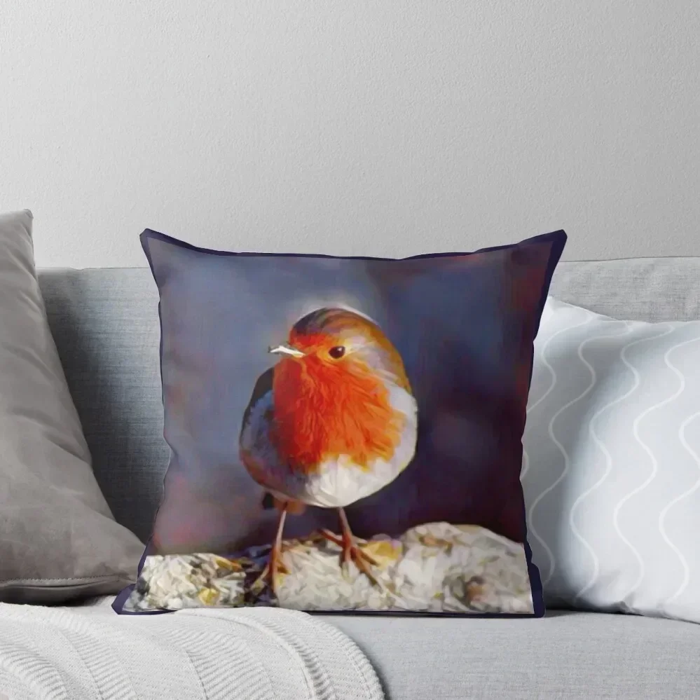 Robin redbreast Throw Pillow Custom Cushion Photo Pillow Case Christmas sleeping pillows pillow