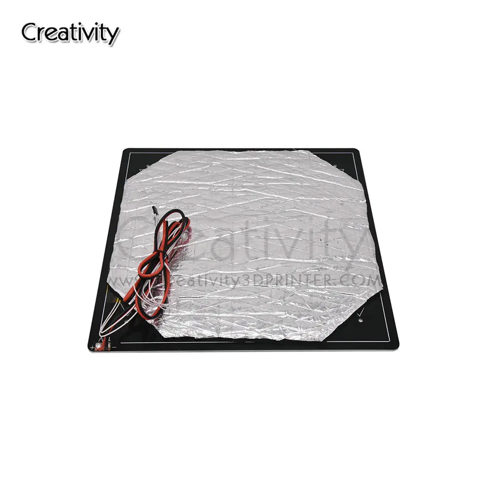 

3D printer parts black hot bed hot bed aluminum plate 24V 235 X235mm, with insulating cotton, for Ender-3 / Ender-3pro printer