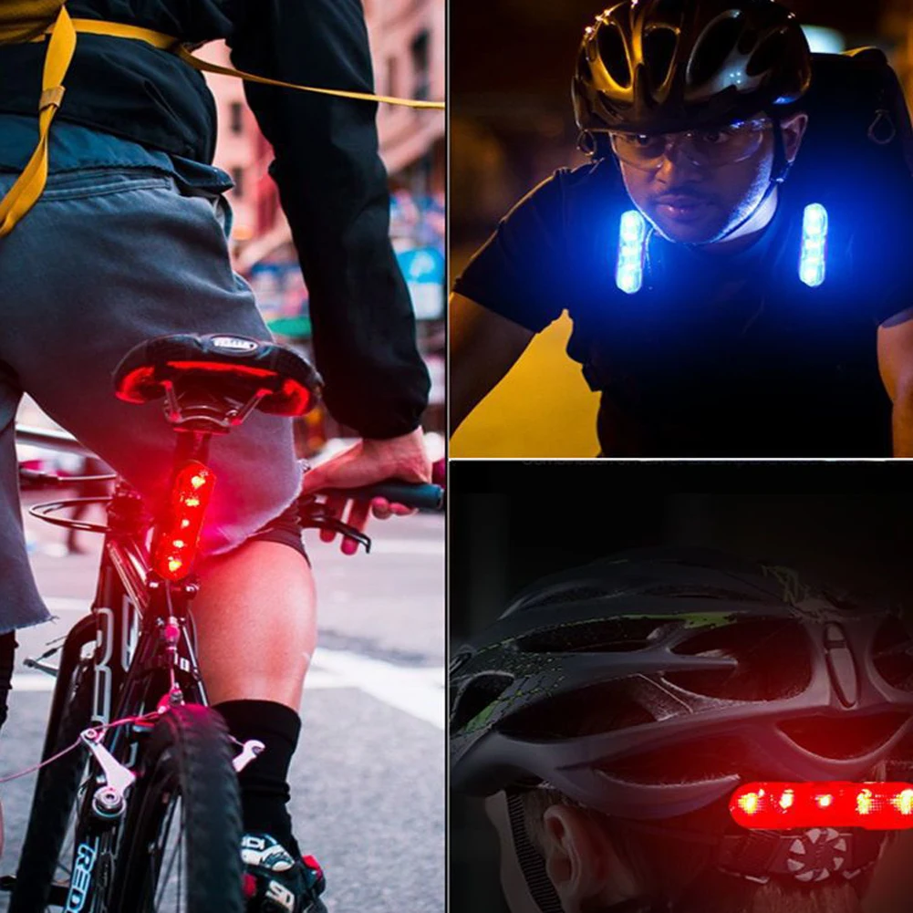 Night Bicycle Tail Light Outdoor Highlight USB Charging Mountain Led Warning Cycling Lights Tail Lamp Bicycle Accessories