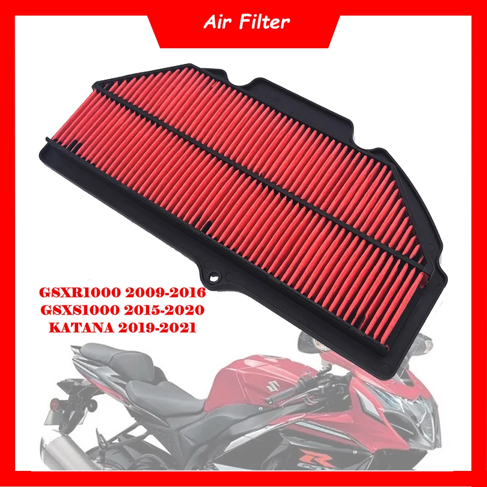 

Motorcycle Engine Air Filter Cleaner Air Intake Filter Element For Suzuki GSXR1000 GSX-R1000 2009-2016 GSXS1000 2015-2020 KATANA