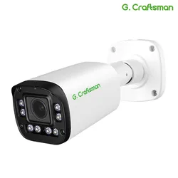 G.Craftsman 5X POE S-ONY Lente 2.7-13.5mm 5MP 4K Áudio bidirecional RTMP AI LED Vigilância Segurança Vídeo CCTV