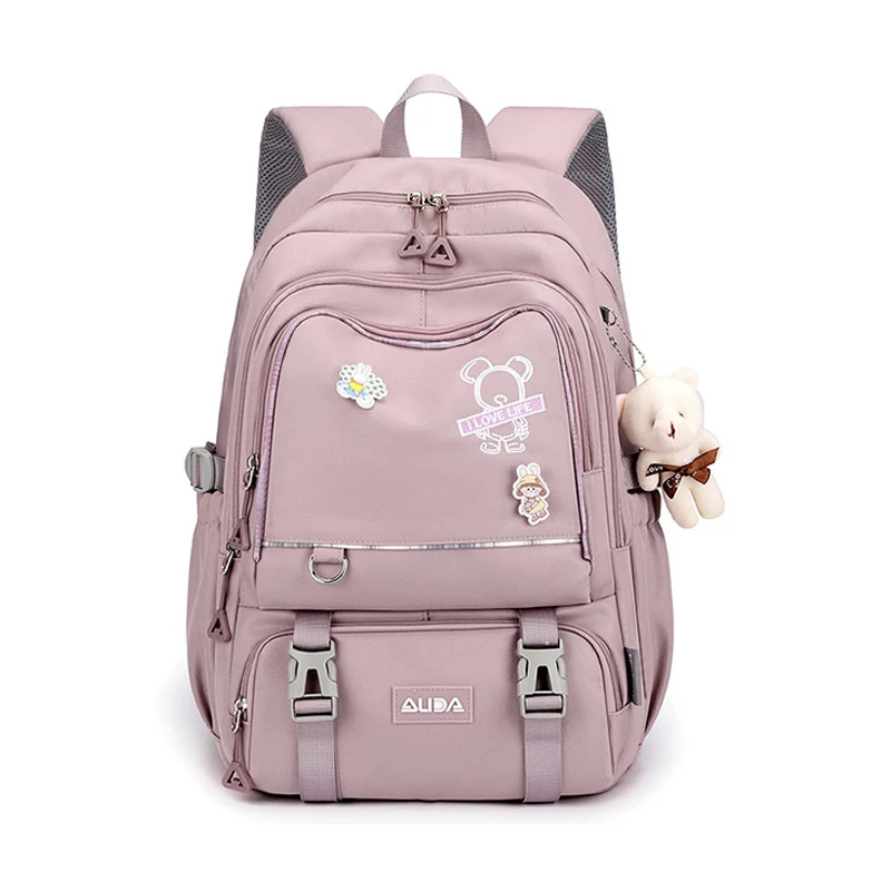 Children School Bags For Girls Large Schoolbag Kawaii Primary School Backpack Kids Book Bag Waterproof Laptop Travel Rucksack