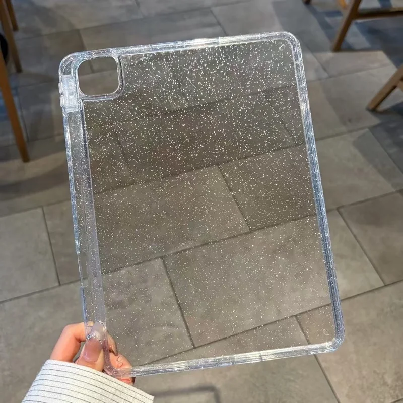 حافظة لامعة لجهاز iPad 11th 11 10th 10.9 Gen ipad Air 4 5 10.9 pro 11 غلاف صلب من الأكريليك iPad air 11 بوصة غطاء متألق لامع #3