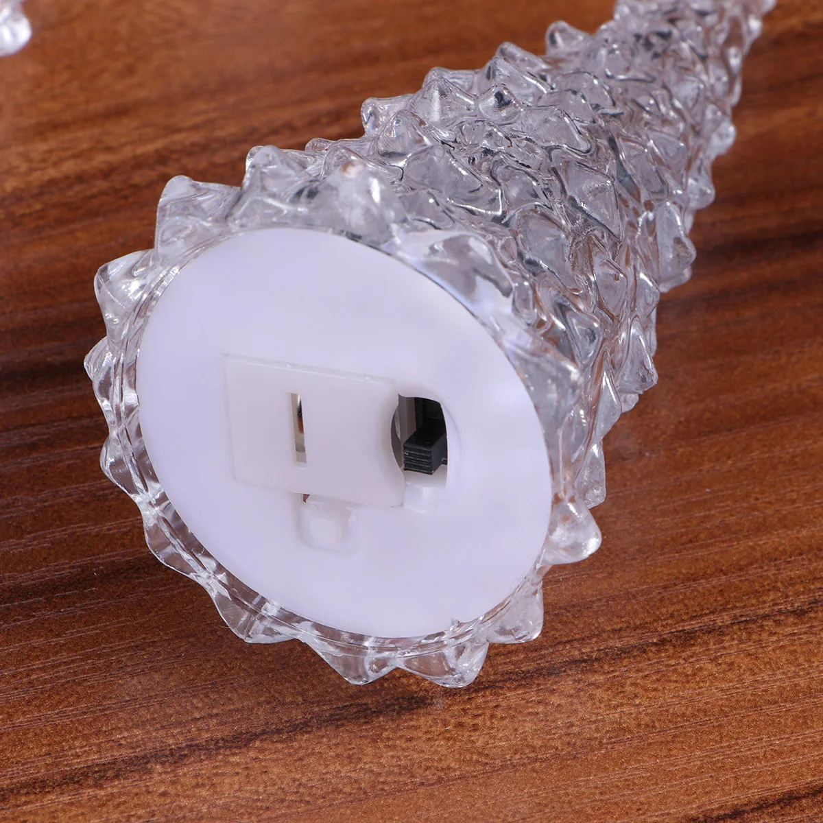 

12 Pcs Mini Crystal Christmas Tree Tabletop Desktop Decor Shine Color Changing LED