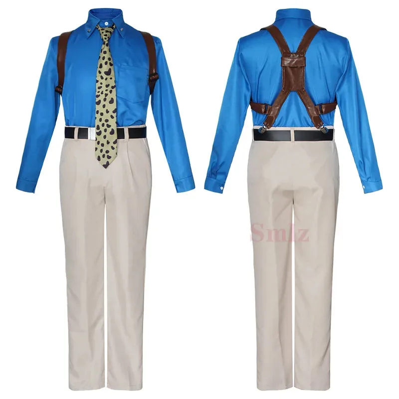 نانامي كينتو تأثيري أنيمي تأثيري Jujutsu Kaisen زي الرجال البدلة قميص السراويل حزام التعادل شعر مستعار للحفلات البدلة #4