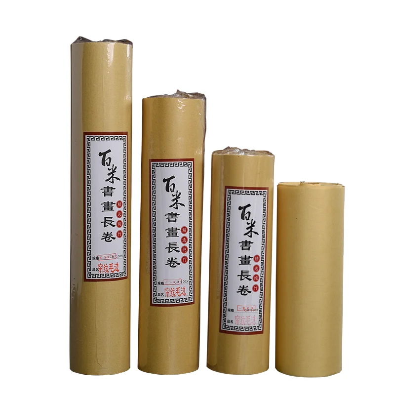 HVVChinese Calligraphy Rice Paper Thicken Half Ripe Xuan Paper Painting Chinese Rice Paper 100m Rijstpapier Rice Paper Decoupage