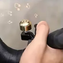 

ROCKBROS 80 дБ велосипедный звонок из медного сплава, вилка на руль, сверхлегкая громкая сигнализация безопасности, четкий звуковой сигнал, велосипедные аксессуары, 자전거용품