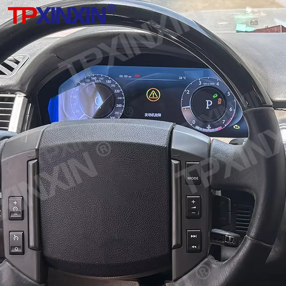 Car Speedometer Screen Virtual Cockpit For Range Rover Sport 2005-2009 Dashboard Auto Instrument Digital Cluster Meter Head Unit