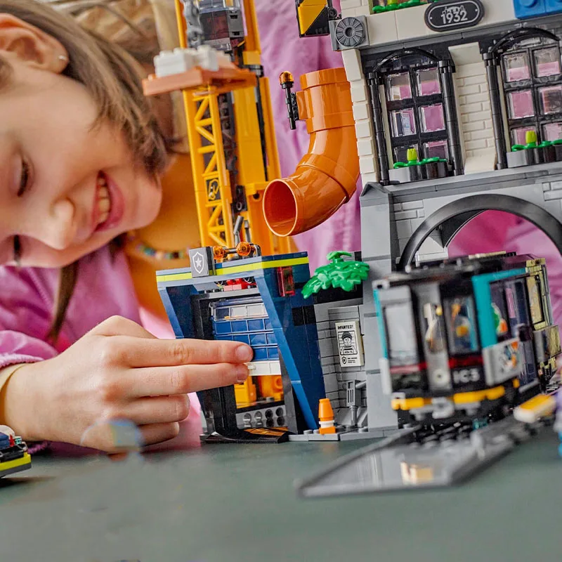 2025, neues Produkt, Stadtserie 60473, Architekturmodell, Bausteinspielzeug, geeignet für Geburtstagsgeschenke für Kinder und Erwachsene